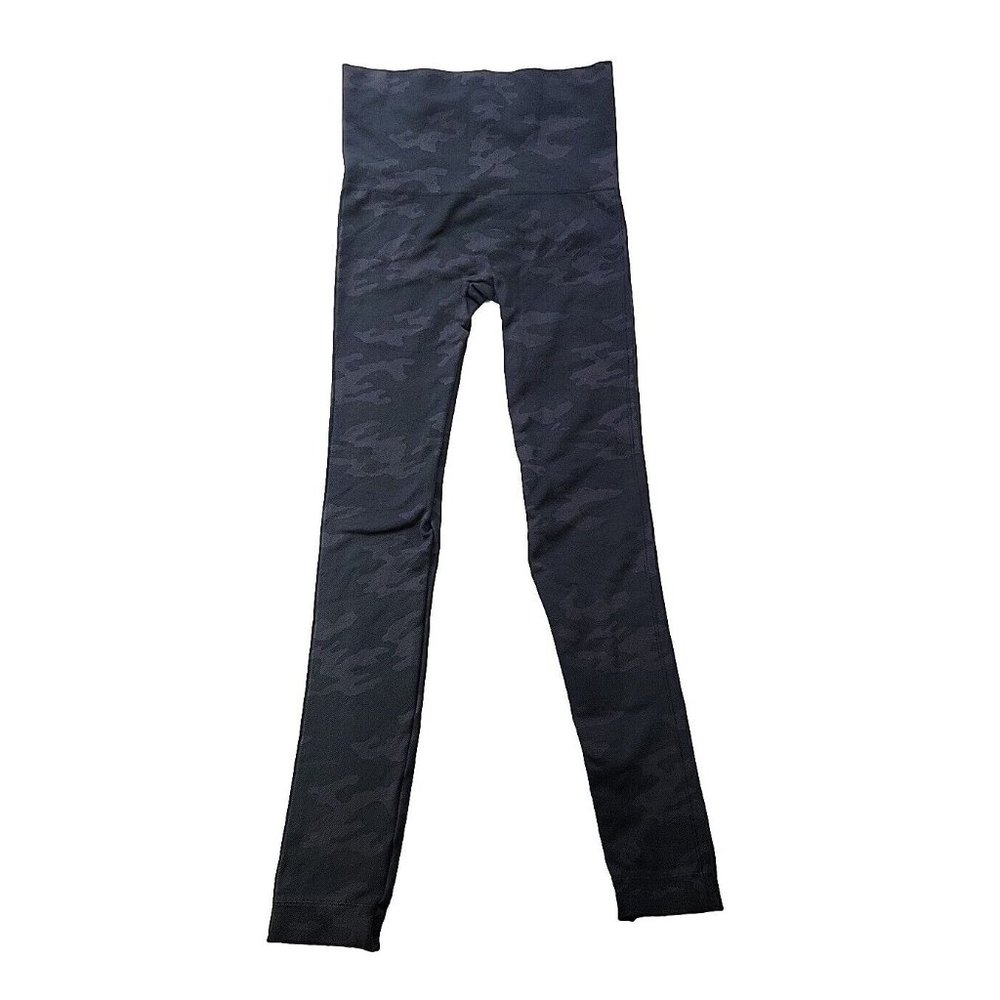 Spanx Women's S Charcoal Camo Performance Leggings Compression Support Wicking